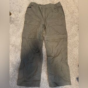 The North Face Men's Green Zip Off Cargo Pants Size L